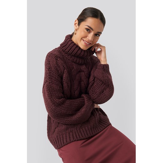 Sweter damski NA-KD Trend gładki 