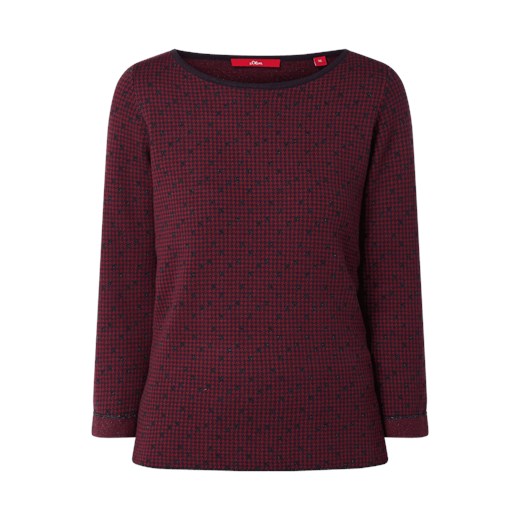 Sweter damski S.oliver Red Label bawełniany z okrągłym dekoltem 