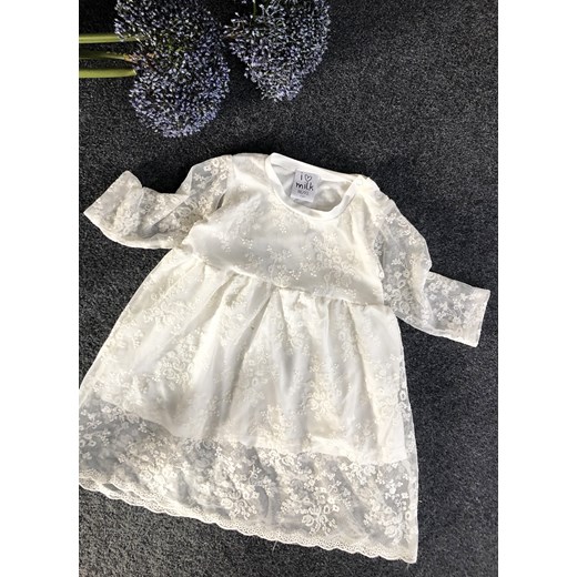 Odzież dla niemowląt biała w kwiaty 