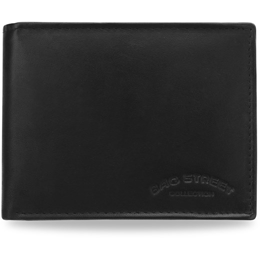 Męski portfel bag street skóra naturalna stylowe kolory - czarny