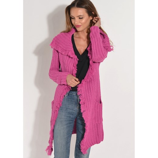Sweter damski z dekoltem w serek