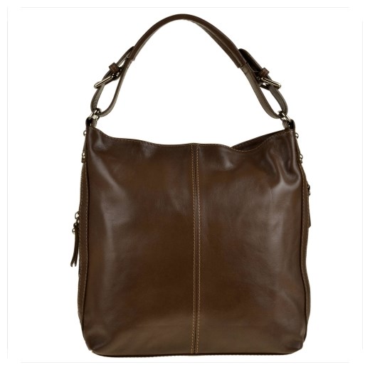 Shopper bag Genuine Leather elegancka na ramię bez dodatków 
