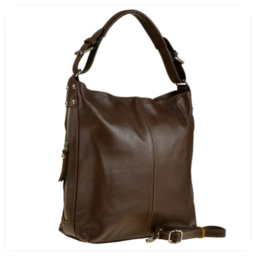 Shopper bag Genuine Leather elegancka bez dodatków duża 