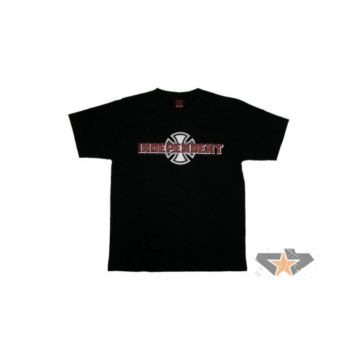 koszulka  męska INDEPENDENT - MEN'S T-SHIRT S/S TEE - Gold Icon - Black - 07TS08 