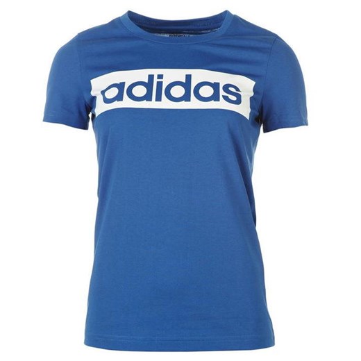 Adidas Linear koszulka damska, niebieska, Rozmiar S Adidas  S City Sklep