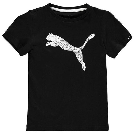 Puma Big Cat, koszulka dla chłopca, czarna, Rozmiar 1-2 lat