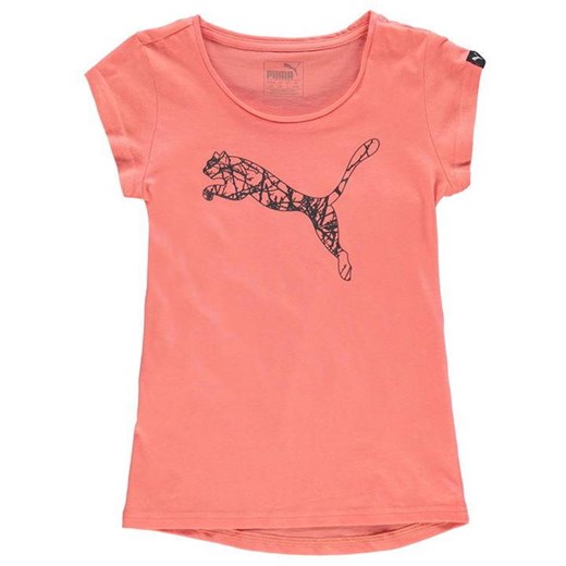 Puma Cat Logo, koszulka dla dziewczynki, różowa, Rozmiar 7-8 lat (SG)