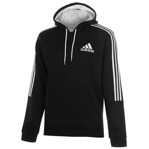 Adidas 3 Stripes, bluza z kapturem, czarna, Rozmiar XXXL