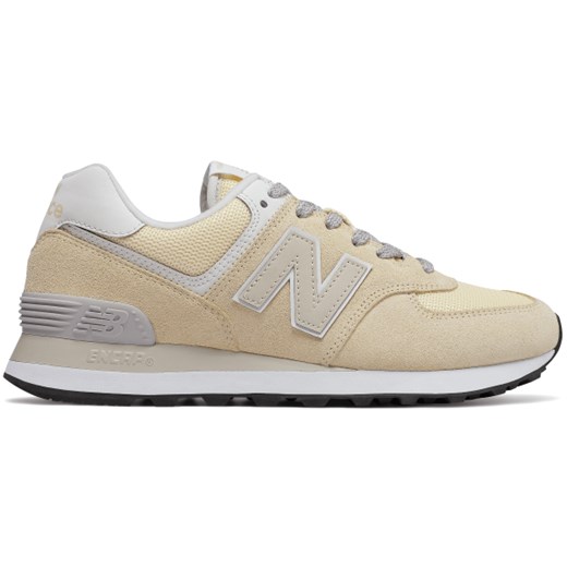 Buty sportowe damskie New Balance casualowe żółte skórzane 