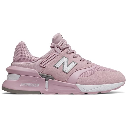 Buty sportowe damskie New Balance w stylu casual młodzieżowe bez wzorów 