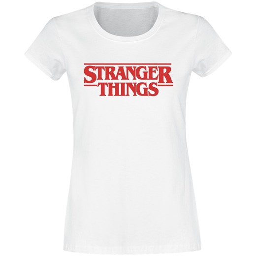 Stranger Things - Classic Logo - T-Shirt - biały