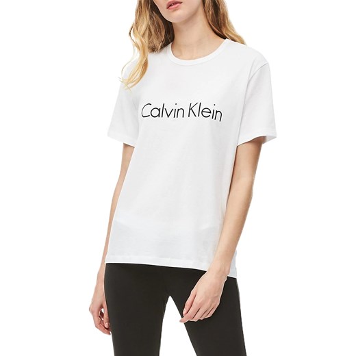 Calvin Klein biała koszulka damska S/S Crew Neck - XS Calvin Klein L Differenta.pl