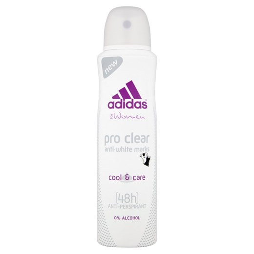 Adidas Cool & Care Pro Clear Dezodorant Antyperspiracyjny W Spray'u Dla Kobiet 150Ml Adidas   okazyjna cena Drogerie Natura 