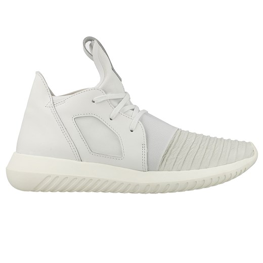 Buty sportowe damskie Adidas tubular białe bez wzorów płaskie 