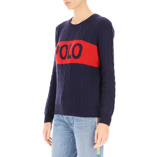 Ralph Lauren Sweter dla Kobiet Na Wyprzedaży, granatowy, Wełna merynosowa, 2019, M XS