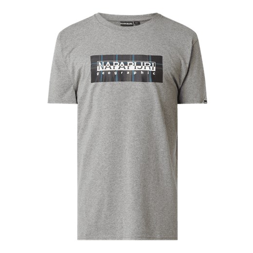 T-shirt z bawełny z nadrukiem z logo M wyprzedaż Peek&Cloppenburg 