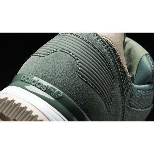 Buty sportowe damskie Adidas zx sznurowane skórzane gładkie na płaskiej podeszwie 