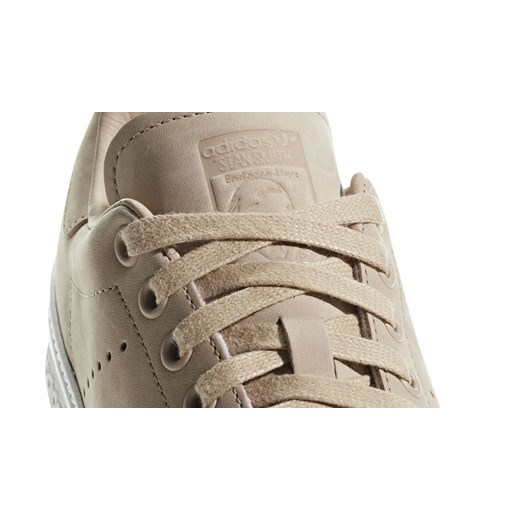 Buty sportowe damskie Adidas casualowe bez wzorów ze skóry ekologicznej sznurowane 