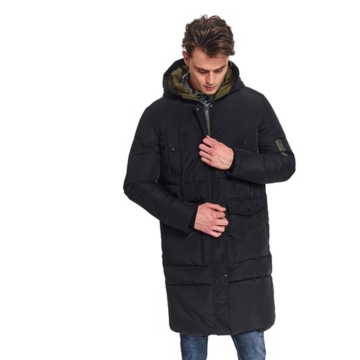 Płaszcz oversize pikowany z kapturem Top Secret  XL 