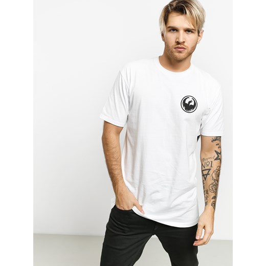 T-shirt męski biały Dragon 