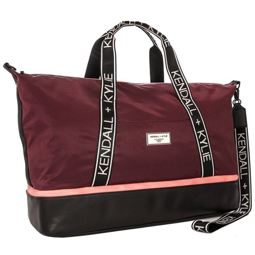 Shopper bag Kendall+kylie z kolorowym paskiem elegancka duża 