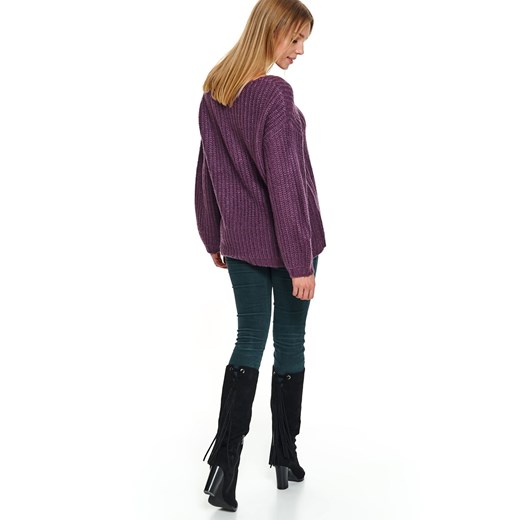 Sweter długi rękaw damski akrylowy  luźny Top Secret  38 