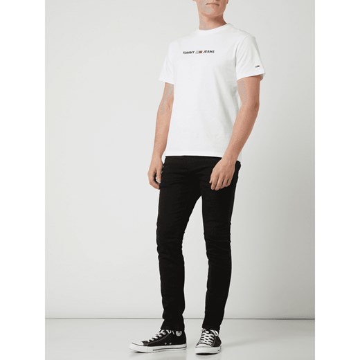 T-shirt o kroju straight fit z nadrukiem z logo Tommy Jeans  XL Peek&Cloppenburg 