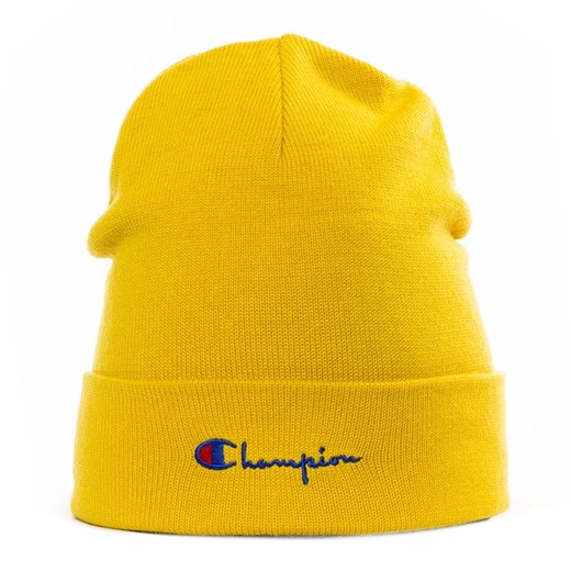 Czapka zimowa Champion Reverse Weave beanie Emb. Script Logo yellow (804708/F19/YS001) Champion  uniwersalny matshop.pl