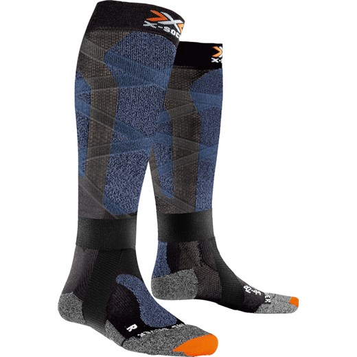 Skarpety X-Socks Ski Carve Silver 4.0 Black/Blue Melange - 2019/20  Xsocks 42-44 KRAKÓW SPORT