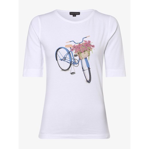 Franco Callegari - T-shirt damski, biały Franco Callegari  46 vangraaf