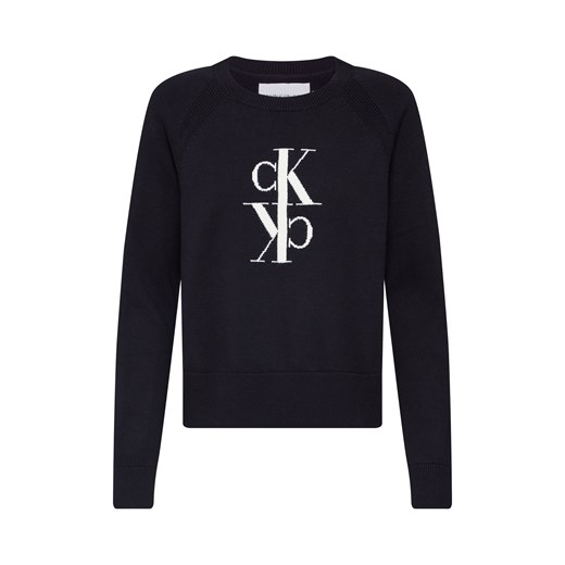 Sweter 'MIRRORED MONOGRAM COTTON SWEATER' Calvin Klein  XS AboutYou