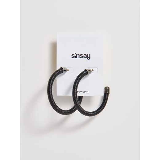 Sinsay - Kolczyki koła - Czarny  Sinsay One Size 