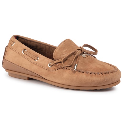 Mokasyny TOMMY HILFIGER - Elevated Th Hardware Moccasin FW0FW04588 Tobacco Brown GE4