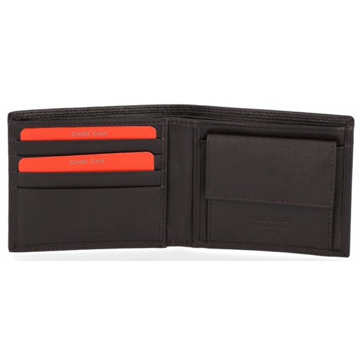 Eleganckie Skórzane Portfele Męskie renomowanej firmy Pierre Cardin Czekolada (kolory) Pierre Cardin PaniTorbalska