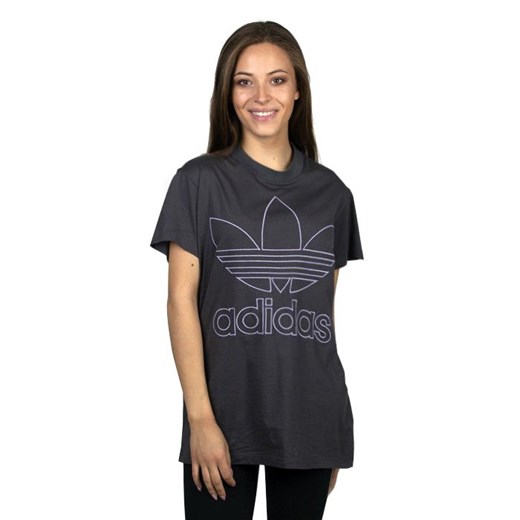 Adidas Originals koszulka damska Boyfriend Tee grey six 30 wyprzedaż bludshop.com