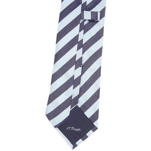 Krawat S.T. Dupont niebieski w abstrakcyjnym wzorze 