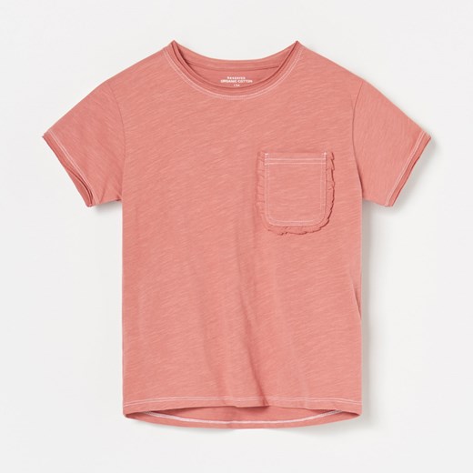 Reserved - Koszulka z kieszonką - Różowy  Reserved 140 
