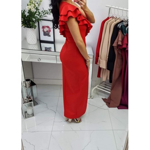 Sukienka Maxi Czerwona Lumiana   34 butiklalala