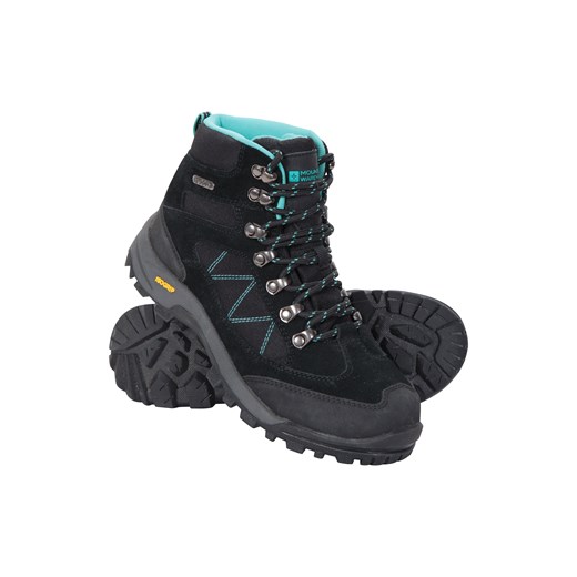Czarne buty trekkingowe damskie Mountain Warehouse zamszowe 