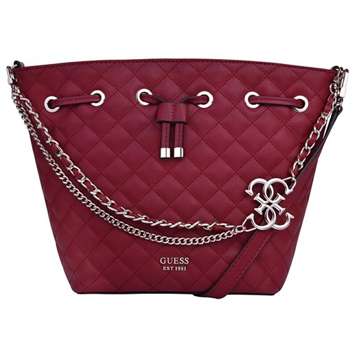 Shopper bag Guess czerwona elegancka 