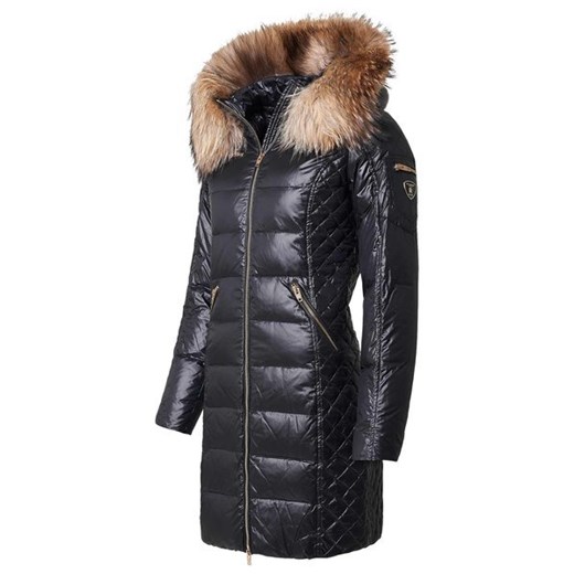 ROCKANDBLUE CIARA 90 cm - Czarny puchowy płaszcz damski na zimę ze sklepu cordon.pl w kategorii Kurtki damskie - zdjęcie 78407557