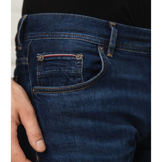 Niebieskie jeansy męskie Tommy Hilfiger casual 