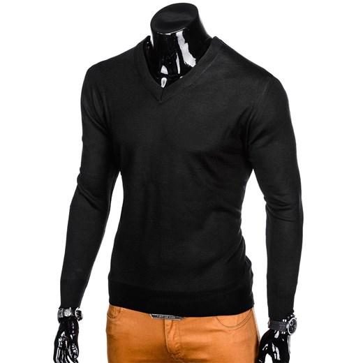 Sweter męski 151E - czarny  Edoti.com M  okazyjna cena 