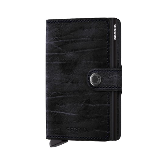 Secrid, Mini portfel w stylu vintage z ochraniaczem na karty Czarny Secrid  allsize Hirmer DUŻE ROZMIARY
