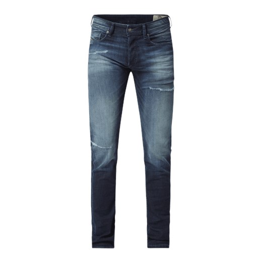 Jeansy o kroju skinny fit z dodatkiem streczu model ‘Sleenker’  Diesel 31/32 Peek&Cloppenburg 