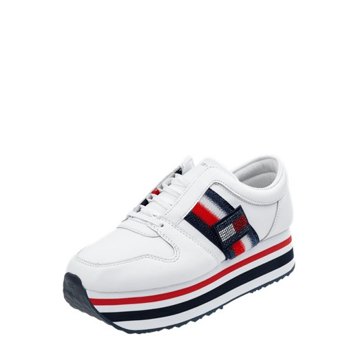 Sneakersy na platformie z aplikacją z logo Tommy Hilfiger  37 Peek&Cloppenburg 