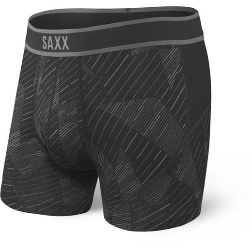 Bokserki męskie Kinetic Boxer Brief 5" Saxx (black shattered)  Saxx L okazyjna cena SPORT-SHOP.pl 