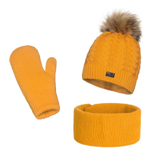 Zimowy komplet Damski ze sklepu JK-Collection w kategorii Komplety czapka i szalik damskie - zdjęcie 78498839