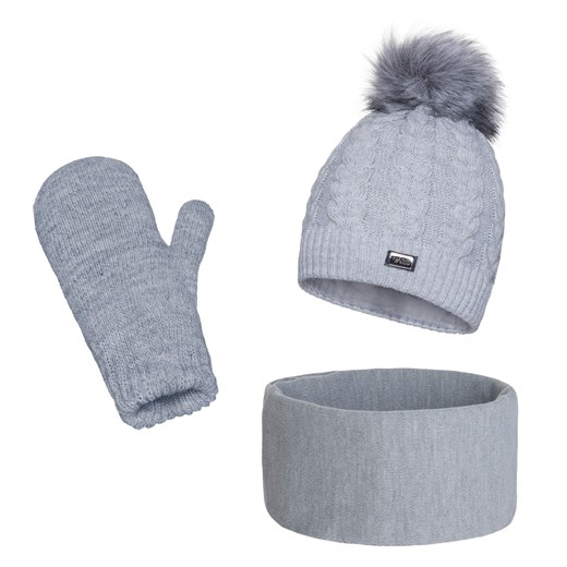 Zimowy komplet Damski ze sklepu JK-Collection w kategorii Komplety czapka i szalik damskie - zdjęcie 78498858