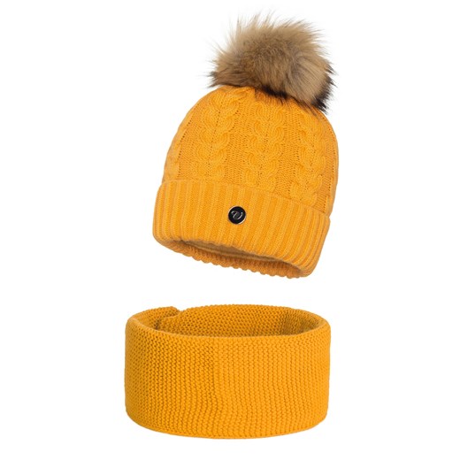 Zimowy komplet Damski ze sklepu JK-Collection w kategorii Komplety czapka i szalik damskie - zdjęcie 78499106
